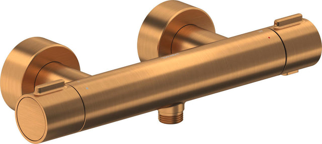 DURAVIT Brausethermostat Aufputz Bronze Gebürstet – Thermostatkartusche, 2 Griffe, DN 15