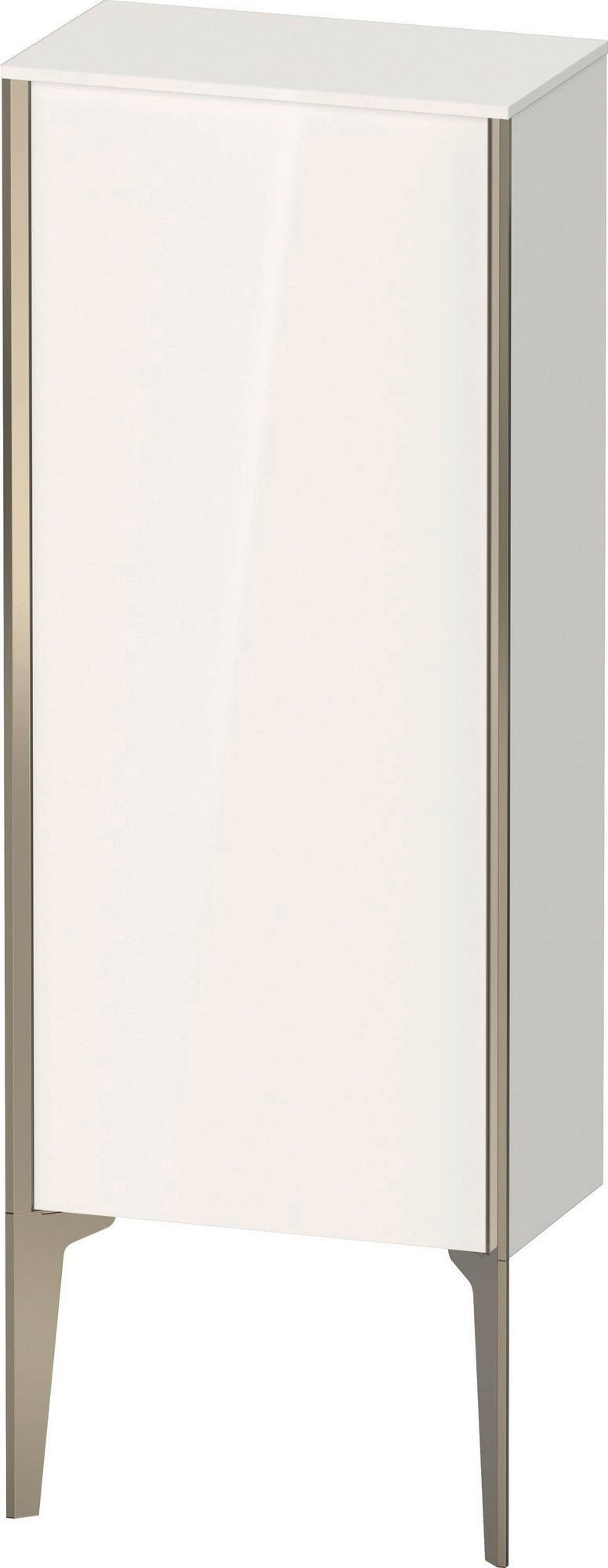 DURAVIT XViu Halbhochschrank 890 mm Eiche Terra matt mit Tip-on Technik und Soft-Close