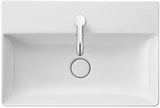 DURAVIT DuraSquare Möbel-Waschtisch 600 mm, DuraCeram, weiß, mit Hahnlochbank, ohne Überlauf