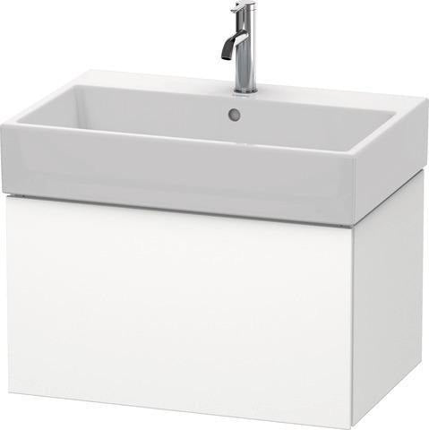 Duravit L-Cube Waschtischunterbau 684 mm taupe supermatt mit Tip-On-Technik
