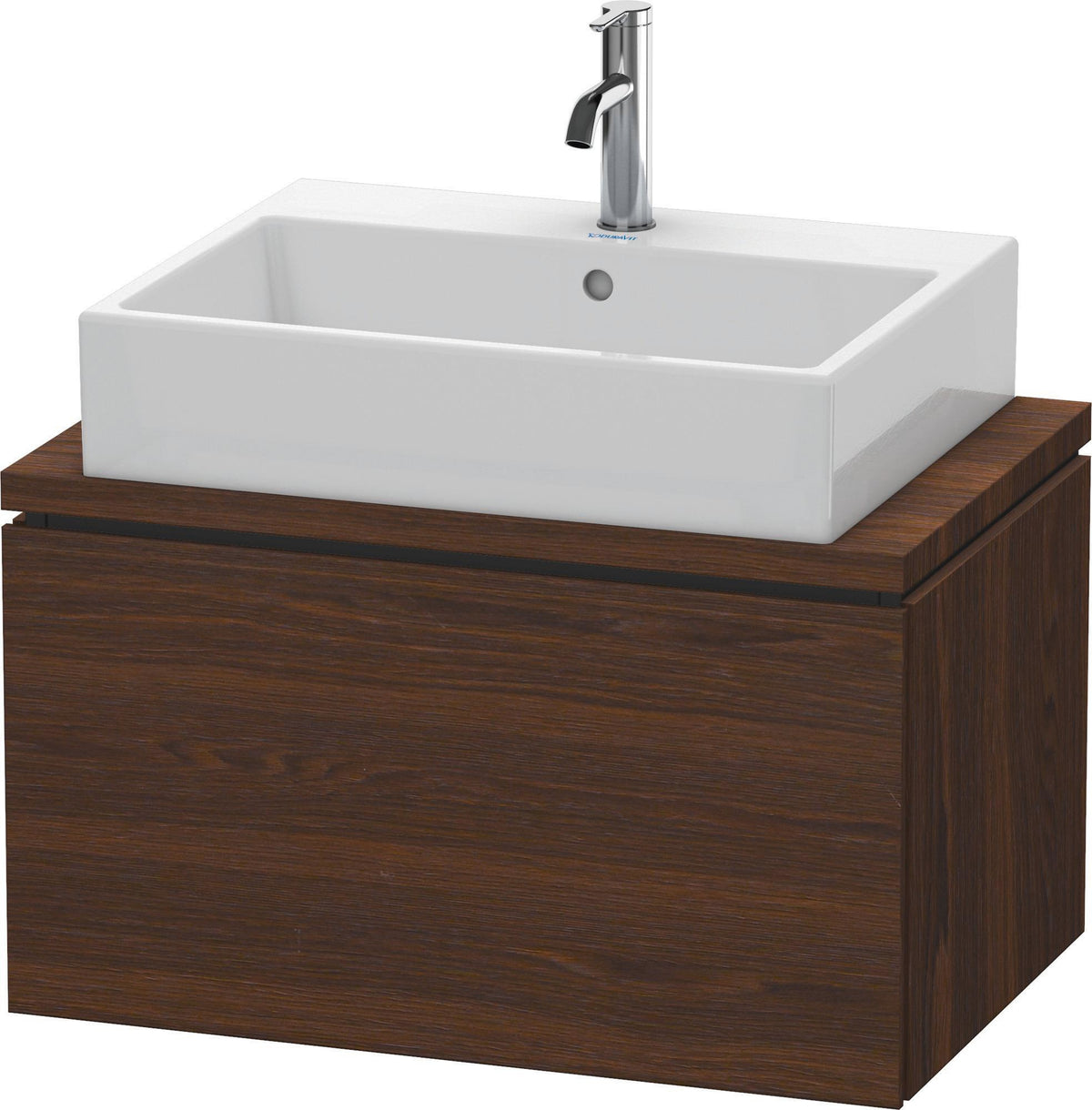 DURAVIT L-Cube Konsolenwaschtischunterbau 720 mm betongrau matt mit Tip-on-Auszug