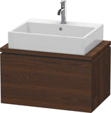 DURAVIT L-Cube Konsolenwaschtischunterbau 720 mm betongrau matt mit Tip-on-Auszug