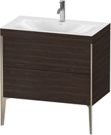 DURAVIT XViu c-bonded Waschtischset 800 mm bodenstehend mit 2 Auszügen und Tip-on Technik