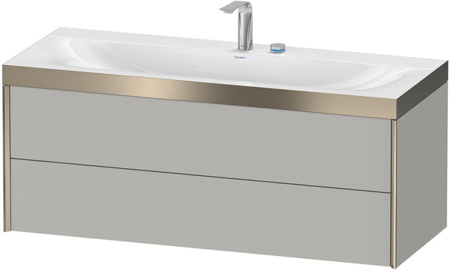 DURAVIT XViu c-bonded Waschtischunterbauset 1200 mm wandhängend mit 2 Schubkästen