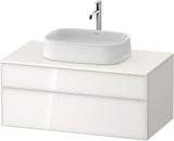 DURAVIT Zencha Konsolenwaschtischunterbau 1000 mm Eiche Anthrazit mit Tip-on Technik