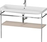 Duravit Happy D.2 c-shaped Waschtischset 1175 mm mit Metallkonsole und Waschschüssel