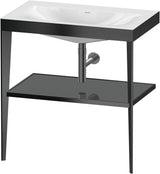 DURAVIT XViu c-bonded Waschtisch-Set mit Metallkonsole, 800 mm, apricot pearl hochglanz