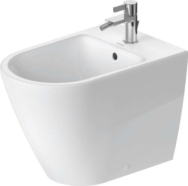 DURAVIT D-Neo Stand-Bidet 580 mm weiß mit Überlauf und Hahnlochbank