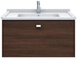 DURAVIT Möbelwaschtisch Starck 3 850 mm mit Überlauf, 1 Hahnloch, weiß – Wandhängend