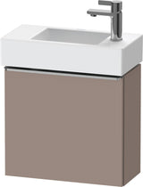 DURAVIT D-Neo Waschtischunterbau 484 mm Eiche Schwarz Matt, 1 Tür, Bronze Griff