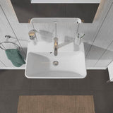 DURAVIT Waschtisch ME by Starck 600 mm Weiß Seidenmatt mit Überlauf und 1 Hahnloch