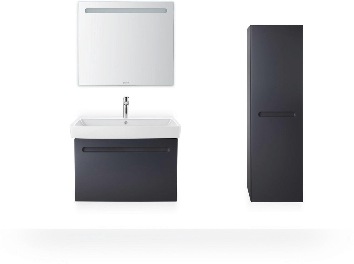 Duravit No.1 Möbelwaschtisch 550 mm weiß mit Überlauf und Hahnlochbank