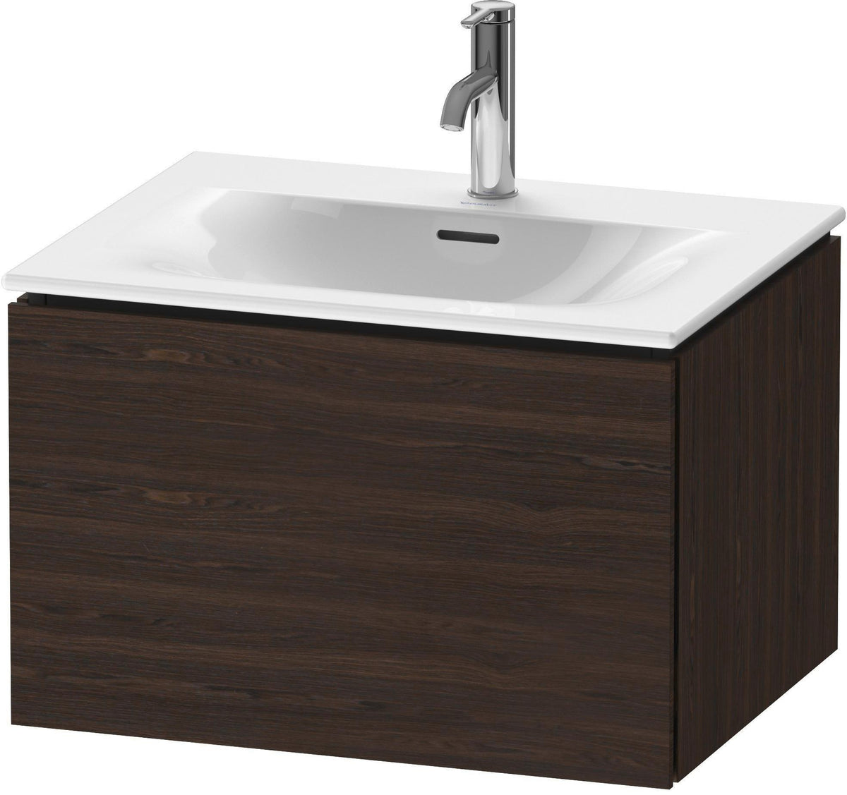 Duravit L-Cube Waschtischunterbau 620 mm weiß matt, 1 Auszug, wandhängend, Tip-On
