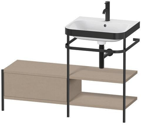 Duravit Happy D.2 Plus Waschtischunterbau 1200 mm mit Metallkonsole, supermatt