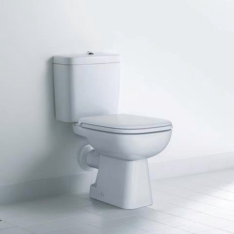 DURAVIT D-Code WC-Sitz ohne Absenkautomatik, Edelstahl-Scharniere, weiß