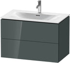 dolomiti grey hochglanz / Mitteldichte Faserplatte (MDF) / 2 Schubkästen