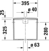 DURAVIT Spülkasten Soleil by Starck Weiß 6/3 L WonderGliss