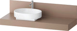 DURAVIT Balcoon Konsole 1400 mm mit Ausschnitt links – Elfenbein Matt
