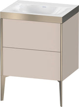DURAVIT XViu c-bonded Waschtischunterbauset 600 mm mit 2 Auszügen, bodenstehend