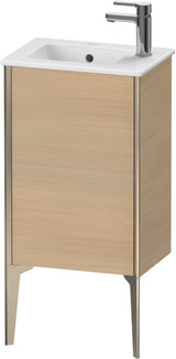 DURAVIT XViu Waschtischunterbau bodenstehend 594 mm, 1 Tür, mediterrane Eiche