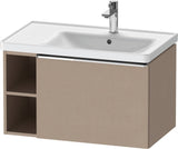 DURAVIT D-Neo Waschtischunterbau 784 mm wandhängend mit 1 Auszug und 2 offenen Fächern in Betongrau Matt