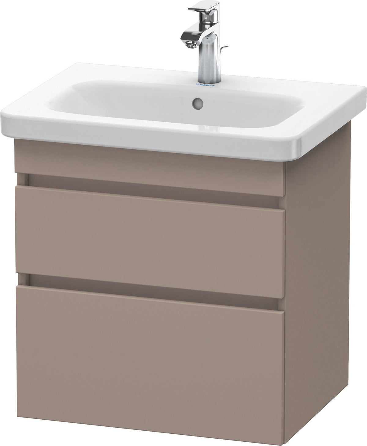 DURAVIT DuraStyle Waschtischunterbau wandhängend 580 mm mit 2 Schubkästen, weiß matt