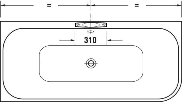 DURAVIT Wannengriff Universal 300 mm glanzverchromt – Haltegriff für sicheren Halt in der Badewanne