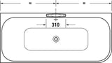 DURAVIT Wannengriff Universal 300 mm glanzverchromt – Haltegriff für sicheren Halt in der Badewanne