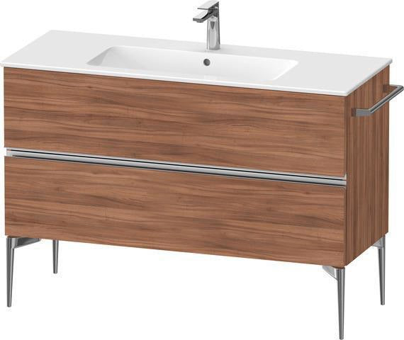 DURAVIT Sivida Waschtischunterbau 1210 mm Nussbaum mit 2 Schubkästen und Soft-Close