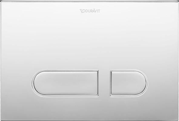 Duravit DuraSystem A1 Betätigungsplatte mechanisch für WC – Dual Flush, weiß, flächenbündig