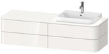 Duravit Waschtischunterbau Happy D.2 Plus 1600 mm taupe supermatt mit 4 Schubkästen