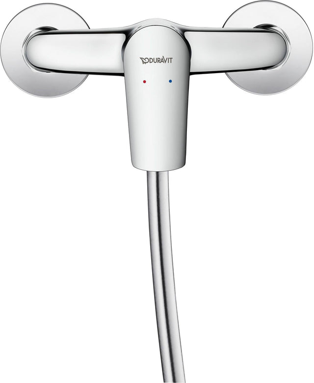 Duravit No.1 Einhebel-Brausemischer Aufputz Keramikmischsystem Chrom