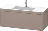 DURAVIT L-Cube c-bonded Waschtischset 1200 mm mit Vero Air, Basalt Matt, 1 Auszug