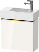 DURAVIT D-Neo Waschtischunterbau 484 mm betongrau matt mit Tür rechts und Bronze-Griff