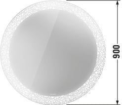 DURAVIT Happy D.2 Plus Spiegel 900 mm rund mit Lichtfeld und Sensorschalter