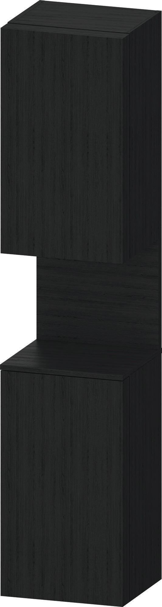 DURAVIT Qatego Hochschrank 400x360x1760 mm Eiche Terra Matt mit 2 Türen und Tip-on Technik