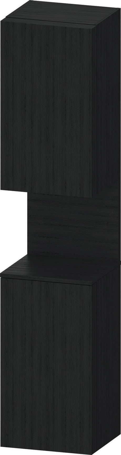 DURAVIT Qatego Hochschrank 400x360x1760 mm Eiche Terra Matt mit 2 Türen und Tip-on Technik