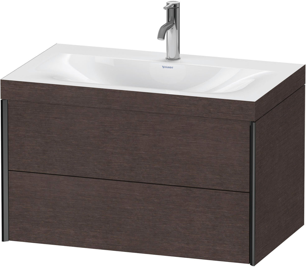 DURAVIT XViu c-bonded Waschtischset wandhängend 800x480x503mm mit 2 Schubkästen, Push-Open und Soft-Close