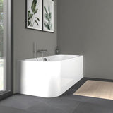 DURAVIT Happy D.2 Eckbadewanne 1800x800 mm weiß, Ecke rechts, 2 Rückenschrägen, mit Verkleidung & Fußgestell