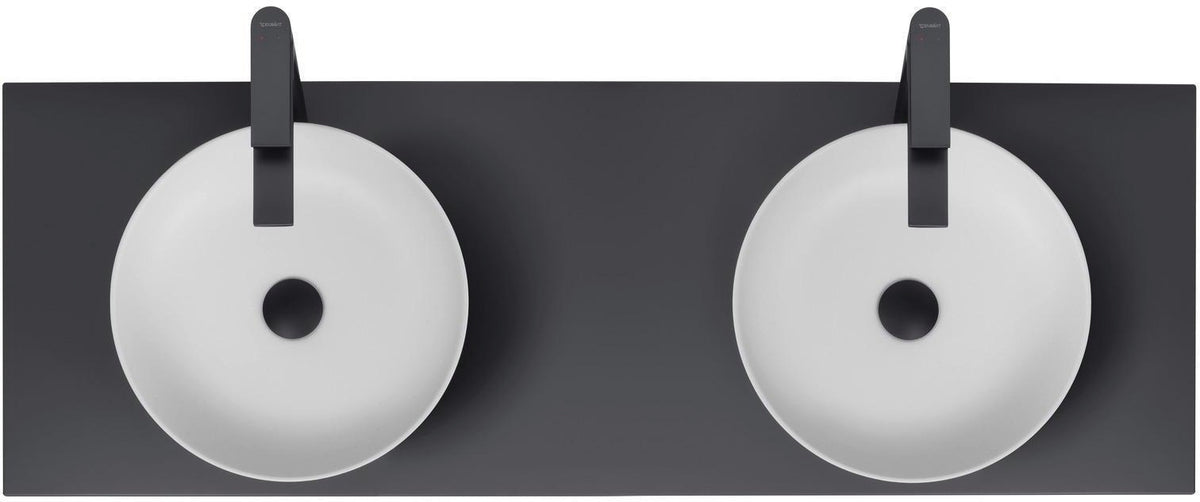 DURAVIT Sivida Aufsatzwaschtisch 400 mm rund DuroCast Plus ohne Überlauf