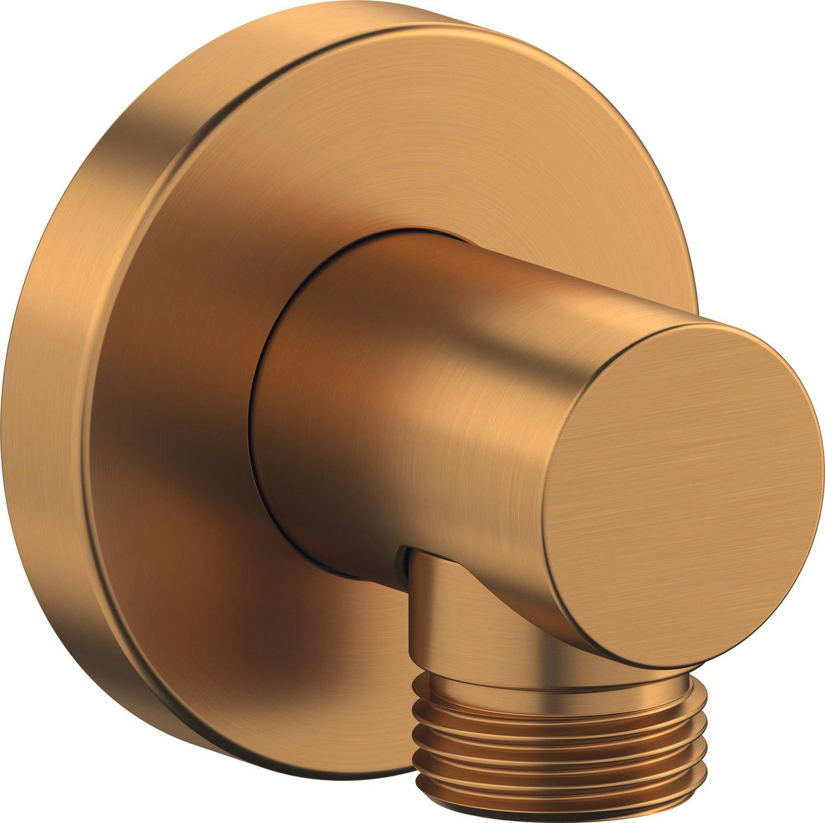 DURAVIT Wandanschlussbogen 55x80 mm Rund Gold Poliert mit Rosette – Brausen & Zubehör