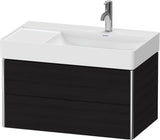 DURAVIT XSquare Waschtischunterbau wandhängend 784 mm mit 2 Schubkästen, weiß matt