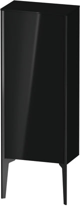 Duravit XViu Halbhochschrank 400 mm schwarz matt/hochglanz mit Tip-on und Soft-Close