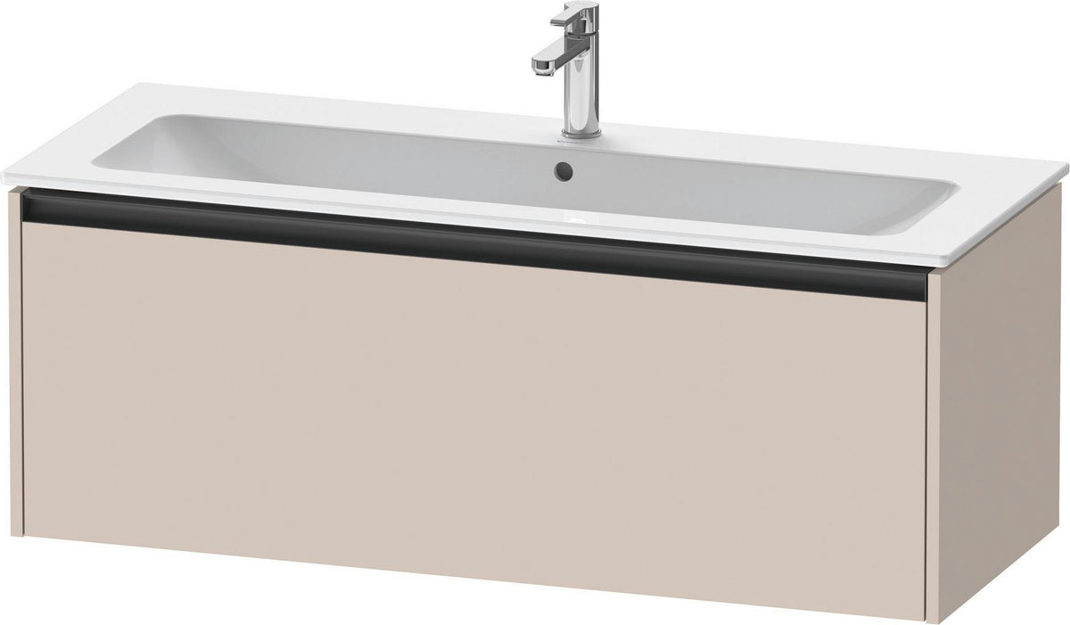 DURAVIT Ketho.2 Waschtischunterbau 1210 mm betongrau matt, wandhängend, 1 Auszug