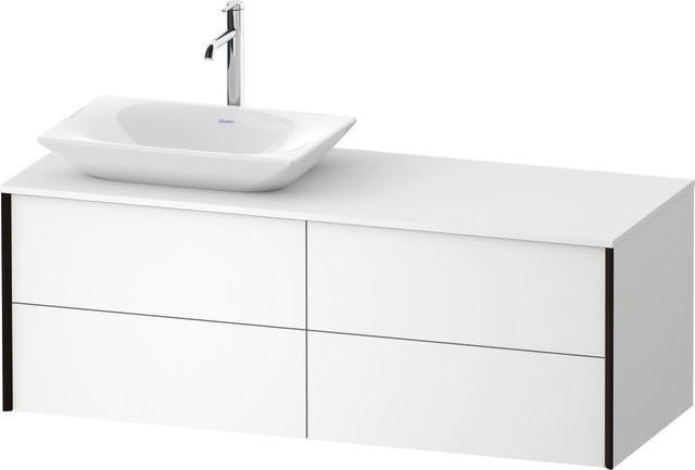 Duravit XVIU Waschtischunterbau 1400 mm Champagner Matt mit Konsolenplatte und 4 Schubkästen