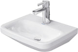 Duravit DuraStyle Handwaschbecken 450 mm, 1 Hahnloch, ohne Überlauf, weiß – Wandmontage