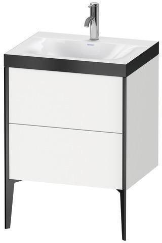 Duravit Möbelwaschtischset XVIU 600x480mm Cha ma / ta s-matt Ra 83 o HL – Viu Waschtisch mit Unterbau