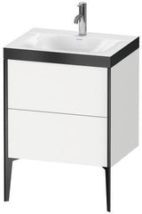 Duravit Möbelwaschtischset XVIU 600x480mm Cha ma / ta s-matt Ra 83 o HL – Viu Waschtisch mit Unterbau