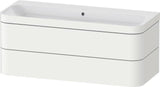 Duravit Waschtischset Happy D.2 Plus 2 Schubkästen 1175 mm eiche hell taupe supermatt