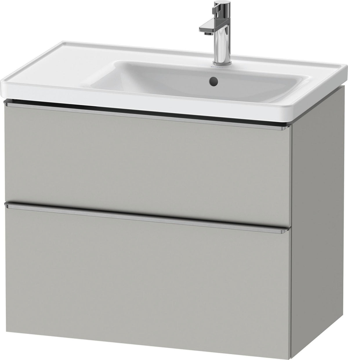 Duravit D-Neo Waschtischunterbau 784 mm Eiche Schwarz Bronze, wandhängend, 1 Auszug